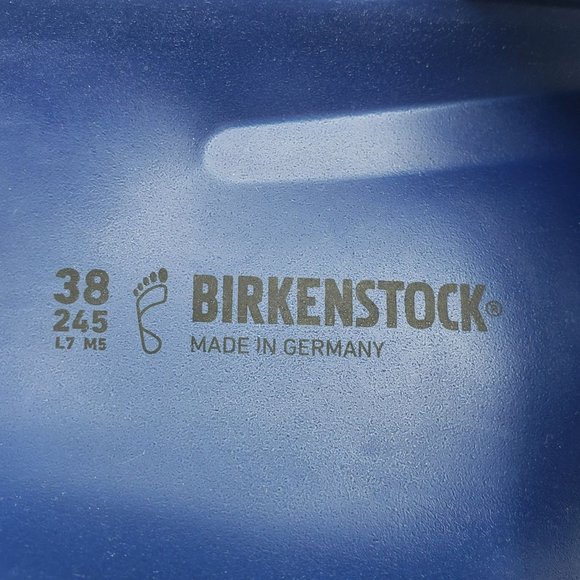 Birkenstock Barbados EVA Slide Sandals Womens US 7 EUR 38 Navy Blue Waterproof - Picture 9 of 9